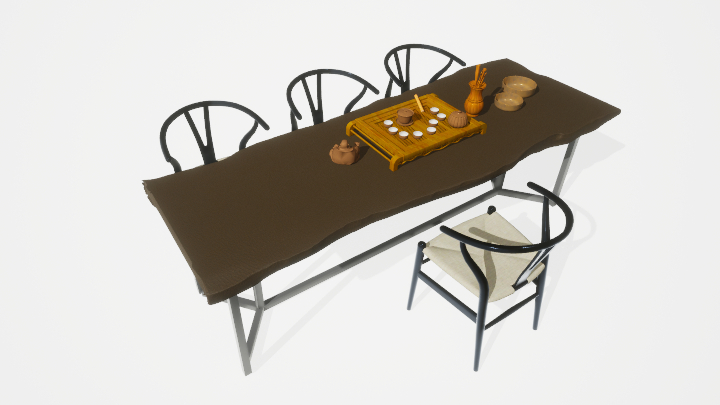 渲染模型_茶桌010