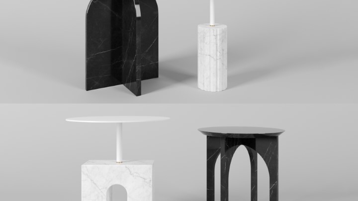 渲染模型_边桌套装001