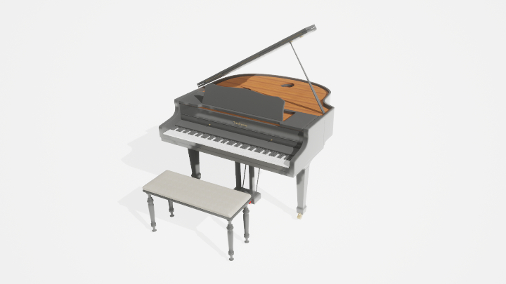 渲染模型_钢琴034