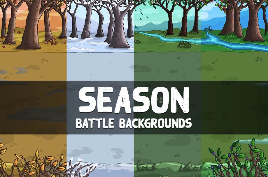 Clearing in the Forest Vector Battle Backgrounds森林背景图片