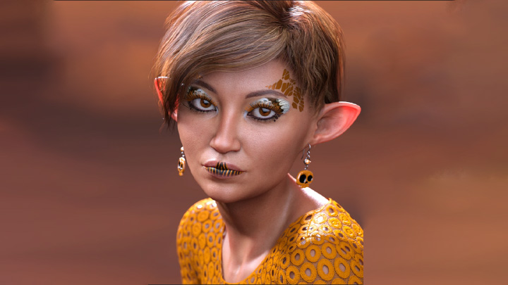 Daz3DPoser_人物化妆003