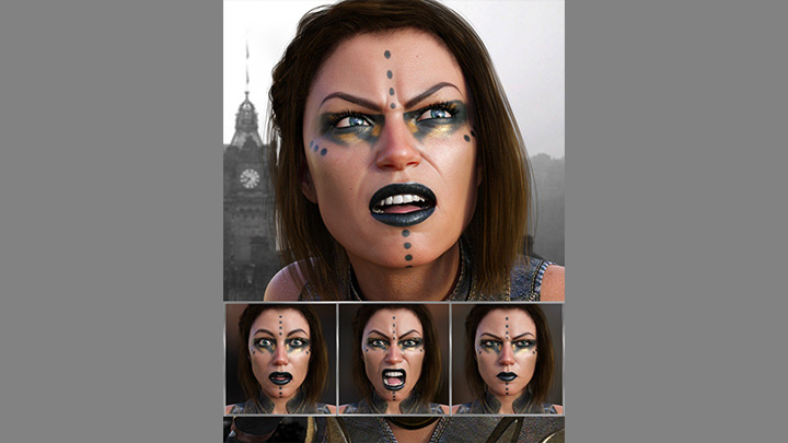 Daz3DPoser_人物表情011