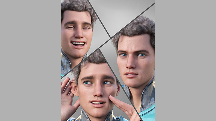 Daz3DPoser_人物表情014