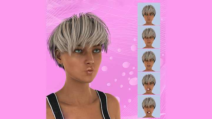 Daz3DPoser_人物表情021