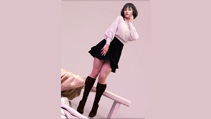 Daz3DPoser_女性人物1304