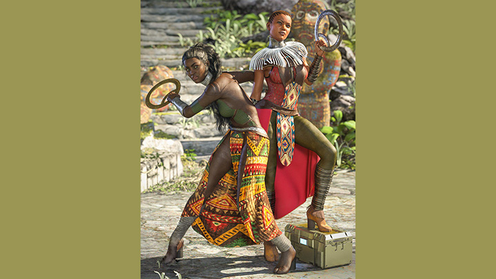 Daz3DPoser_女性人物1375