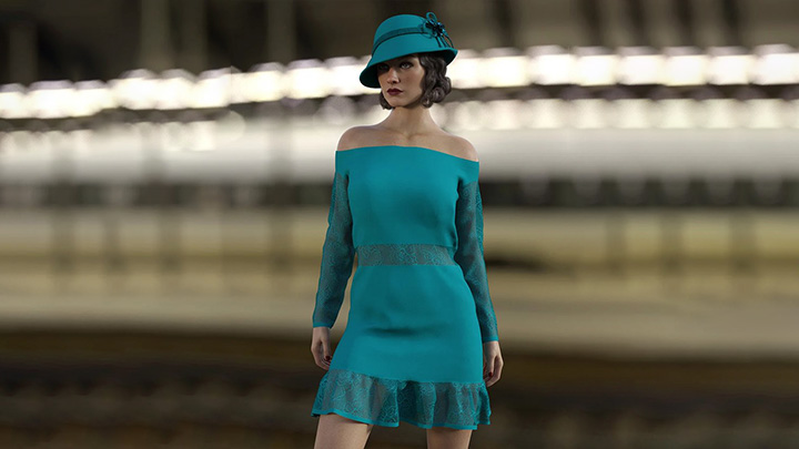 Daz3DPoser_女性人物1413