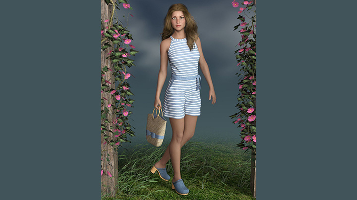 Daz3DPoser_女性人物1429