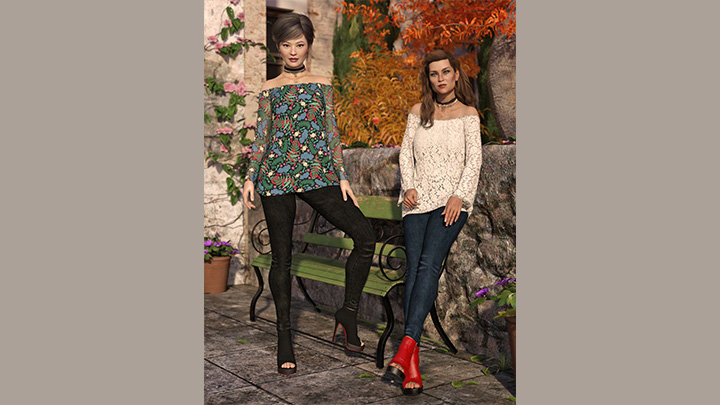 Daz3DPoser_女性人物1447