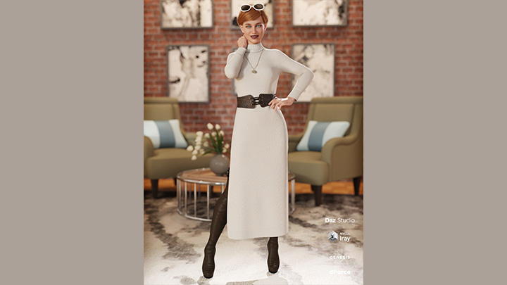 Daz3DPoser_女性人物1448