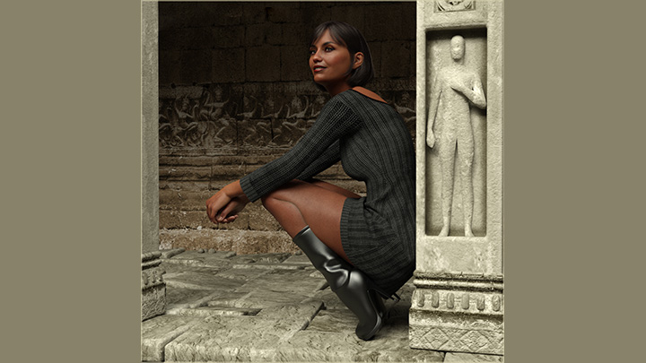 Daz3DPoser_女性人物1572