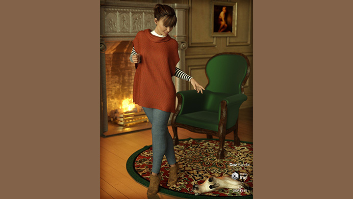 Daz3DPoser_女性人物1596