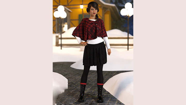 Daz3DPoser_女性人物1600