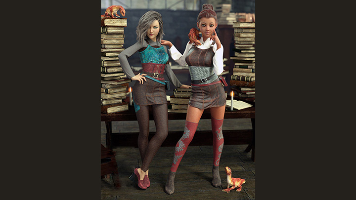 Daz3DPoser_女性人物1668