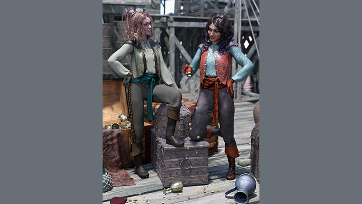 Daz3DPoser_女性人物1821