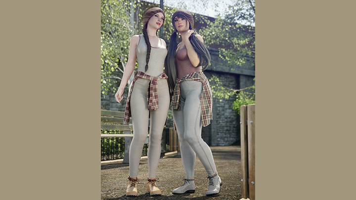 Daz3DPoser_女性人物2017