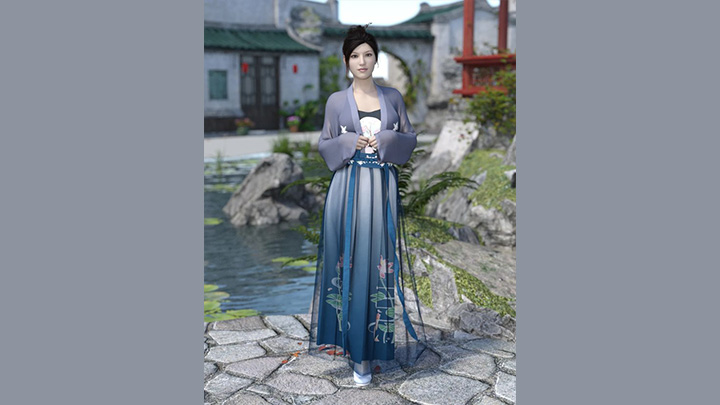 Daz3DPoser_女性人物2078