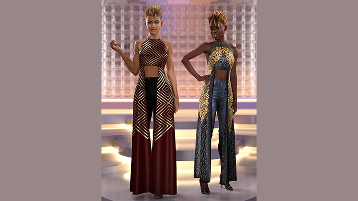 Daz3DPoser_女性人物2099