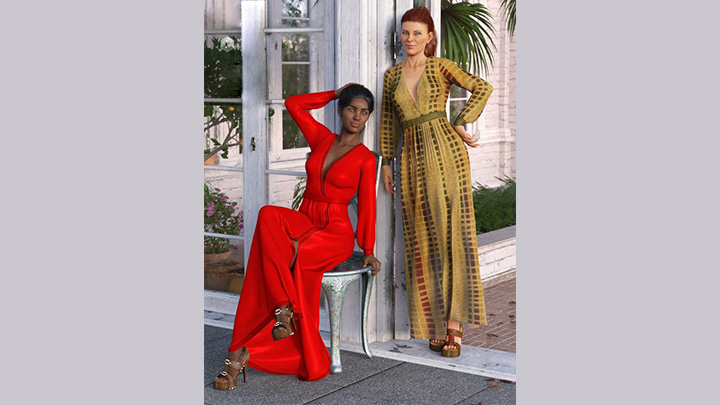 Daz3DPoser_女性人物2112