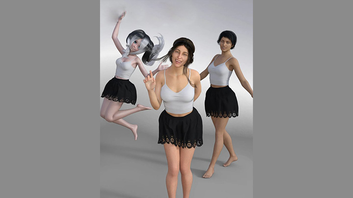 Daz3DPoser_女性人物2142