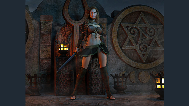 Daz3DPoser_女性人物2185