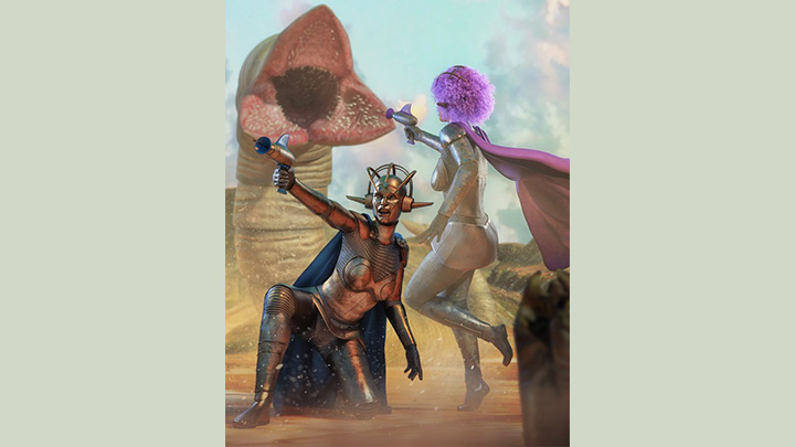 Daz3DPoser_战斗008