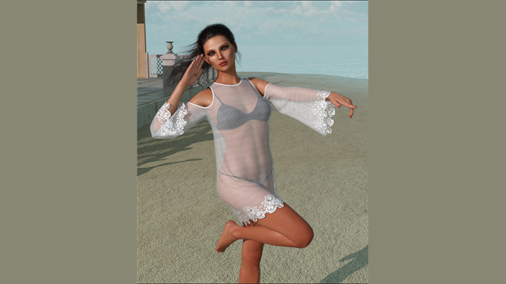 Daz3DPoser_泳装美女034