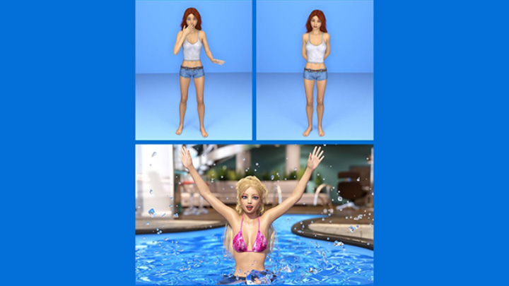 Daz3DPoser_泳装美女036