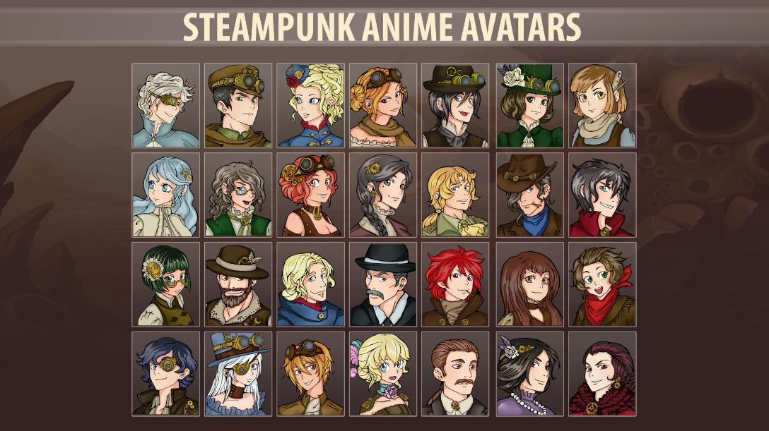 Steampunk Anime Avatars人物头像图标