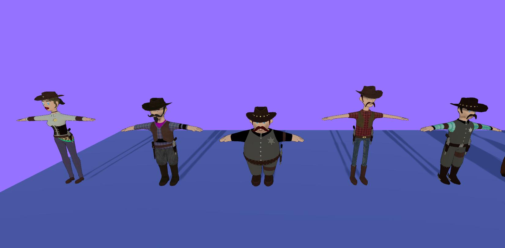 Wild West Characters v1.0卡通人物