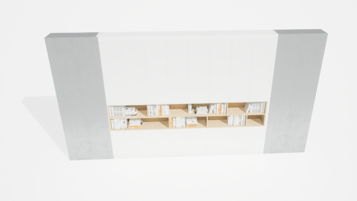 渲染模型_书架151