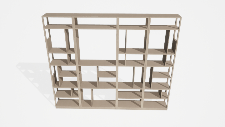 渲染模型_书架156