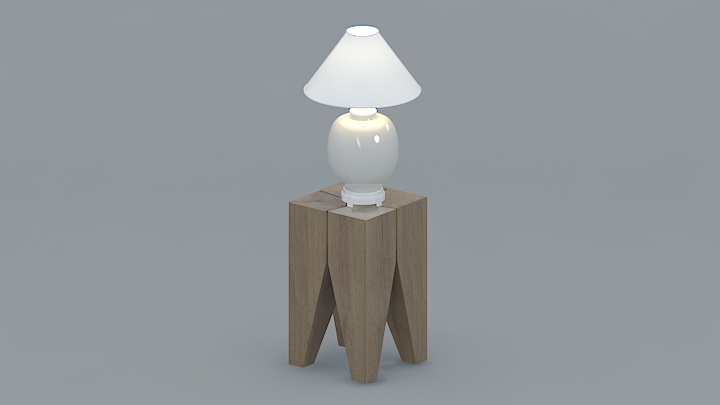 渲染模型_台灯1043