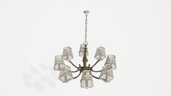 渲染模型_吊灯6327