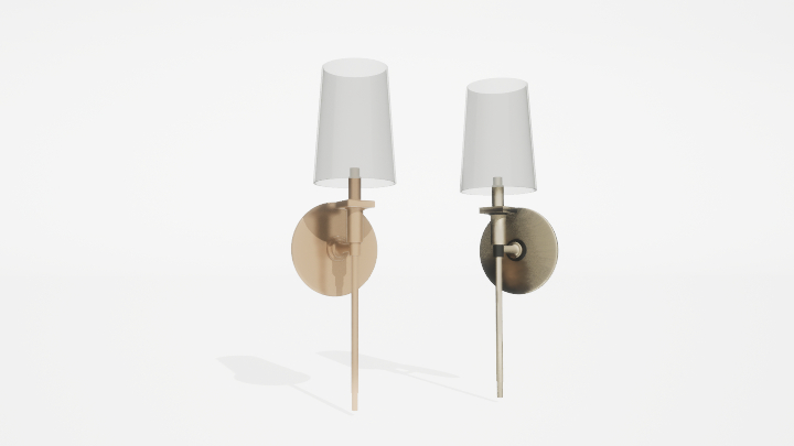 渲染模型_壁灯1034