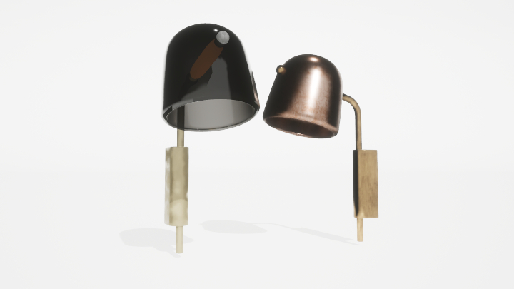 渲染模型_壁灯1038