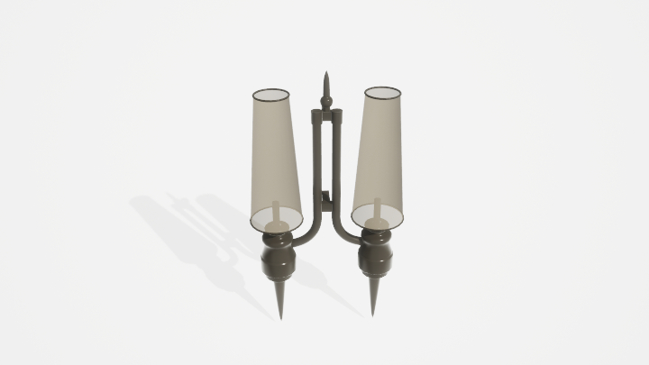 渲染模型_壁灯1095