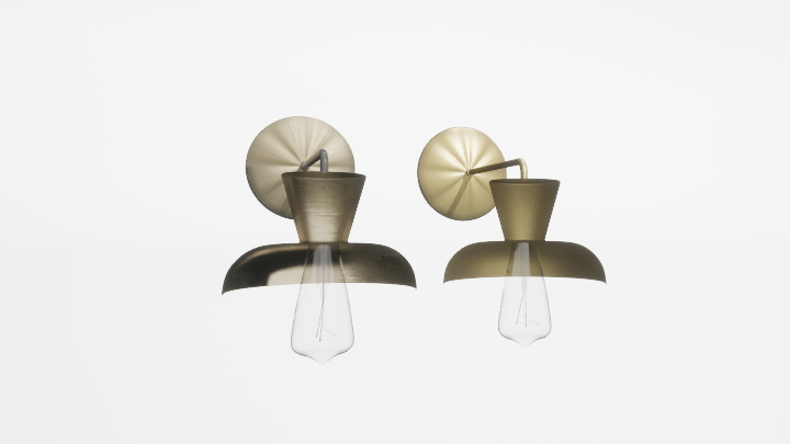 渲染模型_壁灯1245