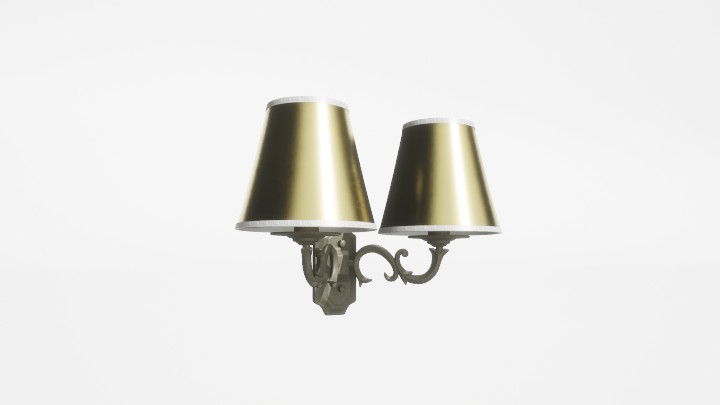 渲染模型_壁灯971