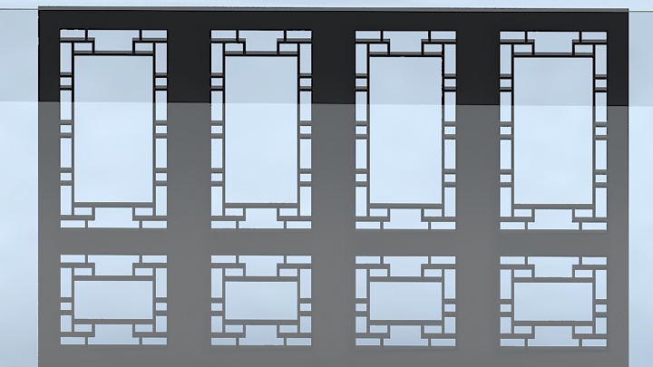渲染模型_屏风203
