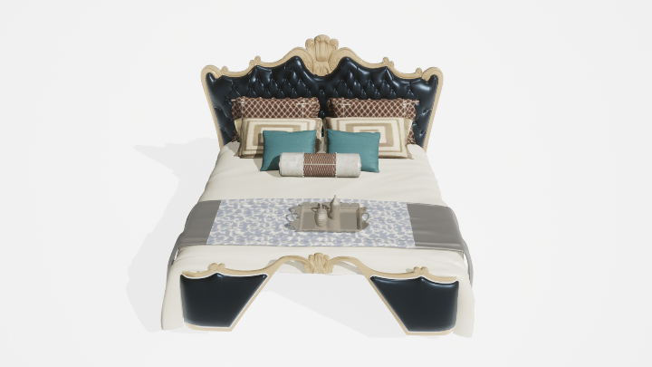 渲染模型_床3021