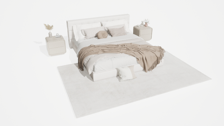 渲染模型_床3023