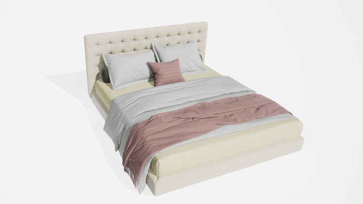 渲染模型_床3028