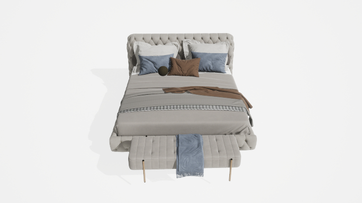 渲染模型_床3058