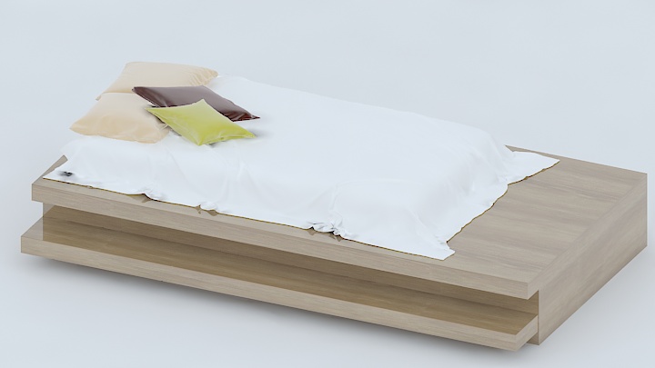 渲染模型_床3063