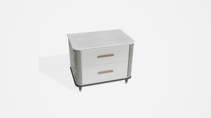 渲染模型_床头柜135