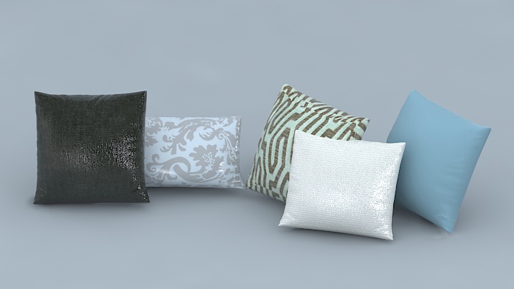 渲染模型_抱枕304