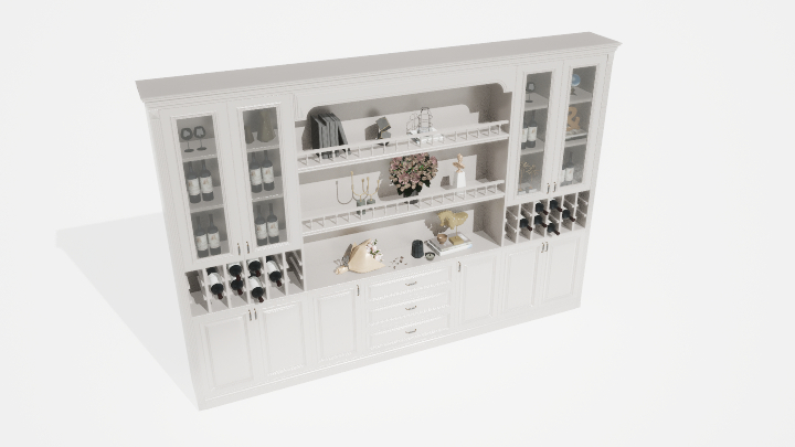 渲染模型_柜架006