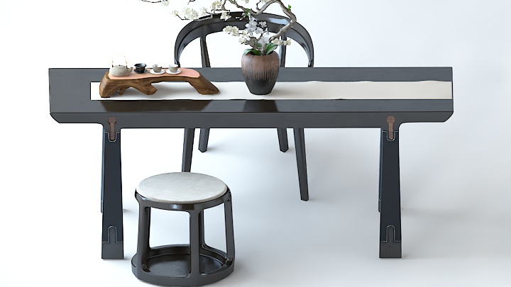 渲染模型_桌子2909