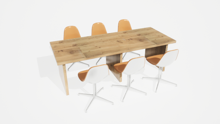 渲染模型_桌椅1326